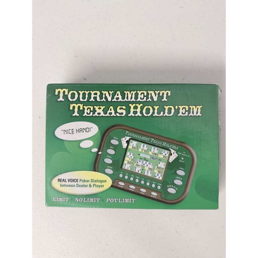 Vintage Tournament Texas Hold'em Handheld Electronic Poker Game MSR Imports